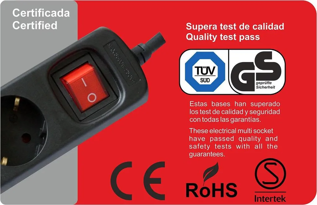 Silver Electronics 9644 Nero: Ciabatta Multipresa 4 Prese in Offerta - 3