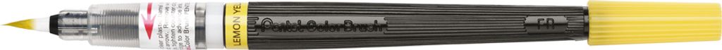Pentel nachfüllbarer Pinselstift COLOR in gelb