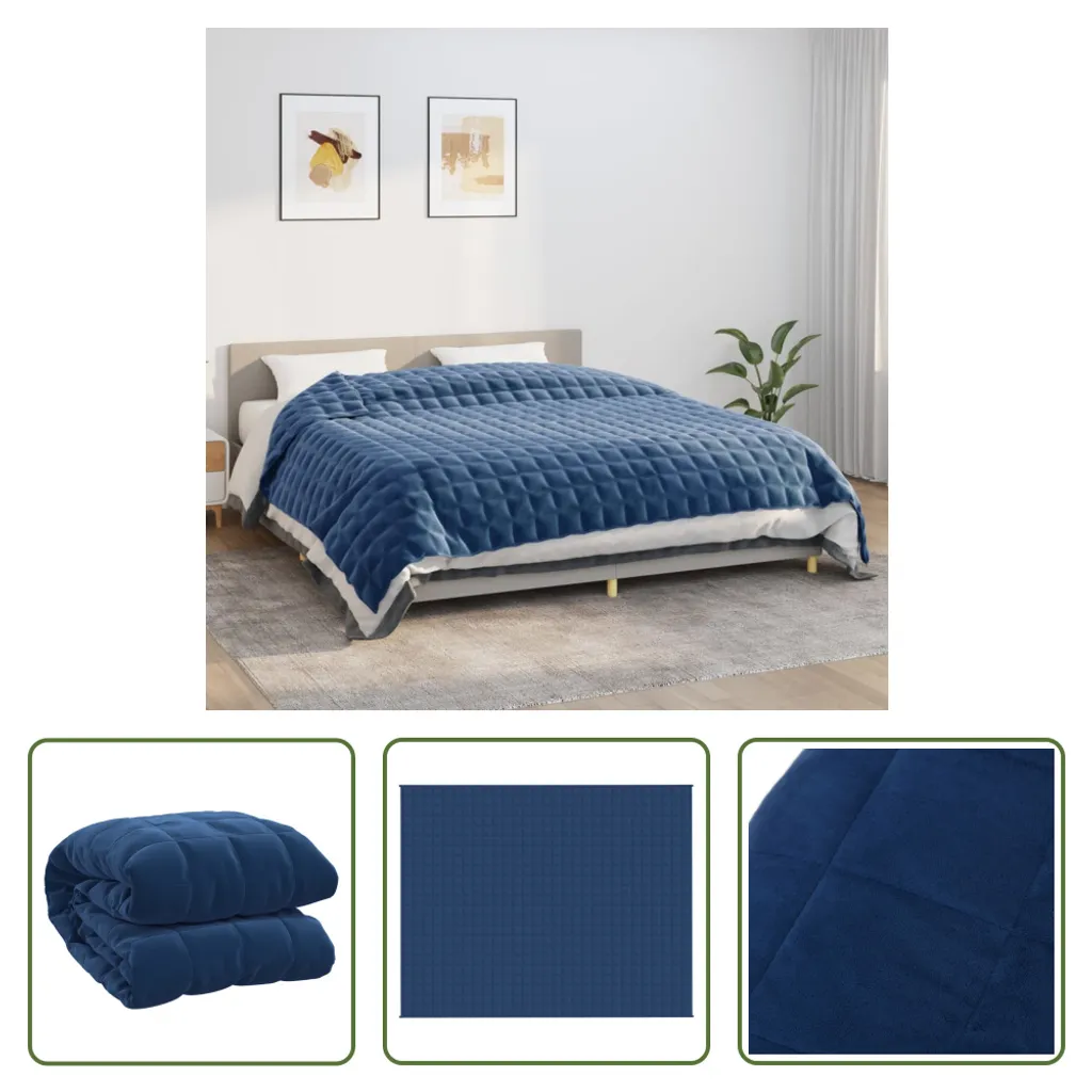 Coperta Anti-Stress The Living Store 15kg Blu 235x290 cm Tessuto