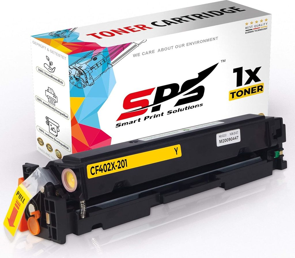 CF402X / 201X Toner Kompatibel für HP Color Laserjet Pro 200 M 252 DW | 1x Gelb