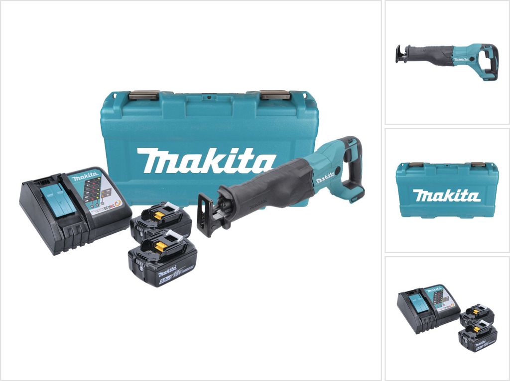 Makita DJR 186 RTK Li-Ion Scie récipro sans fil 18 V + Image du produit 
