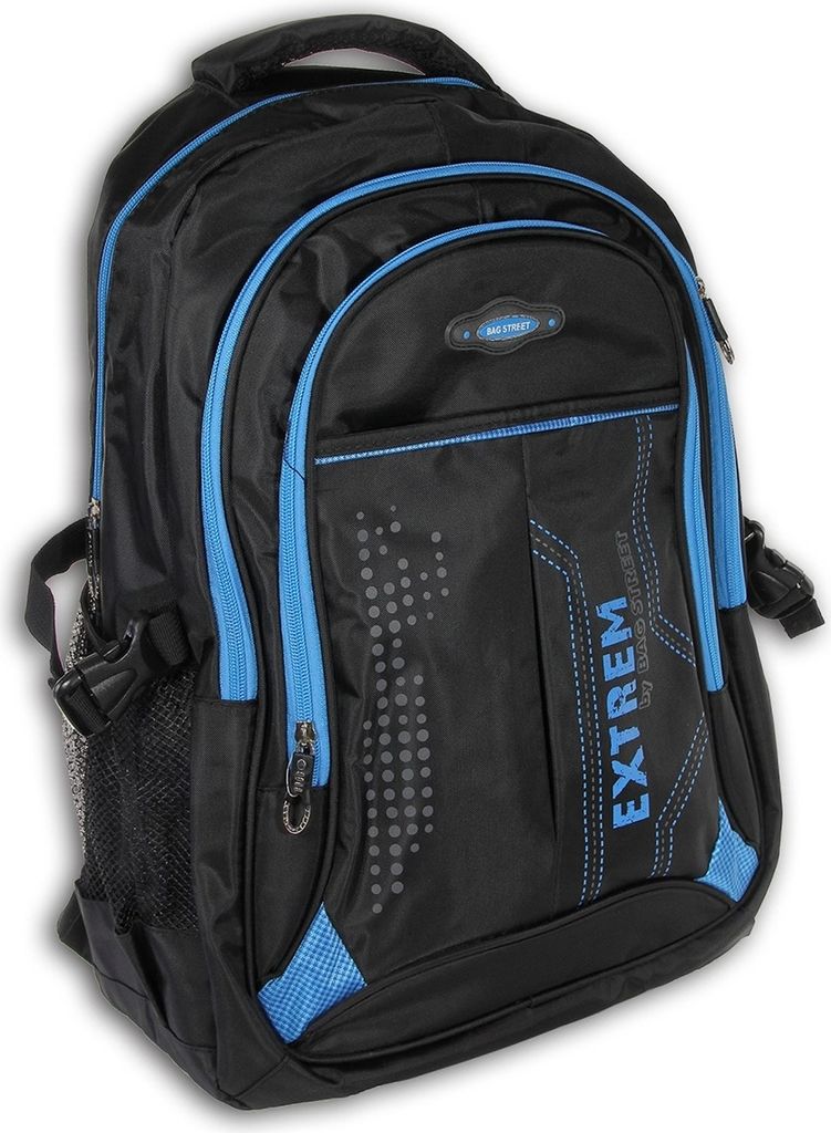 Bag Street Synthetik Rucksack Damen Herren Sporttasche schwarz blau OTJ605B