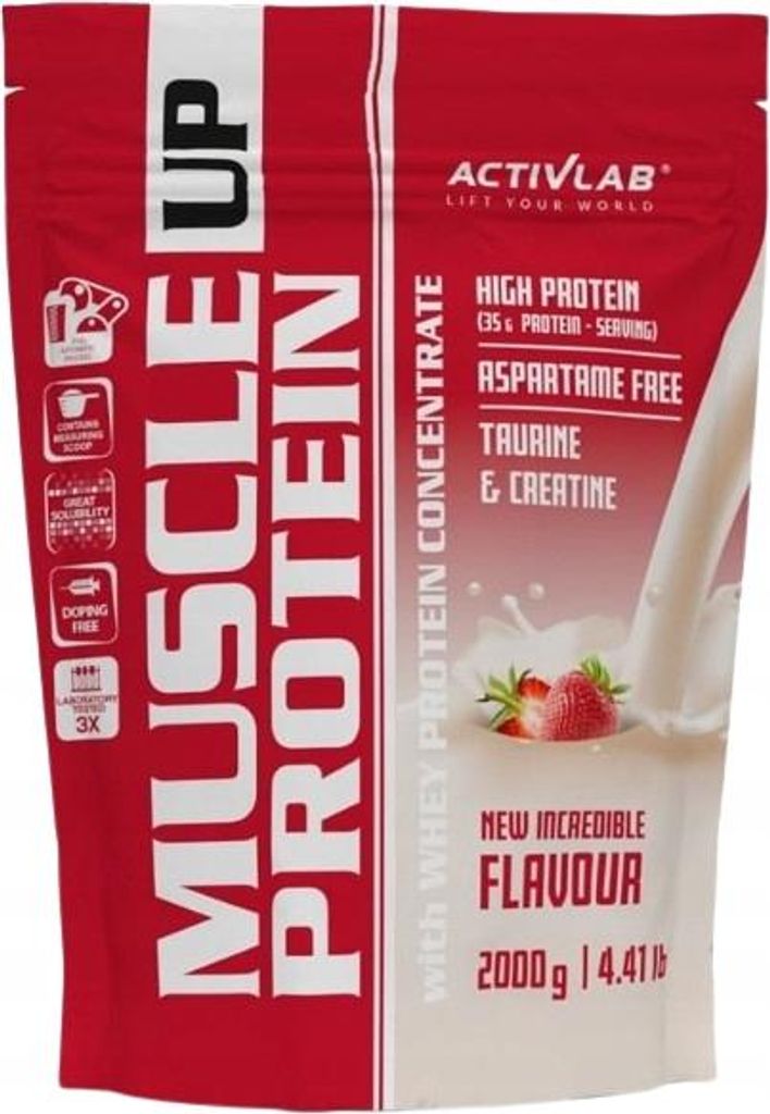 ACTIVLAB MUSCLE UP PROTEIN Kreatin Taurin Erdbeere 2000g Produktbild 