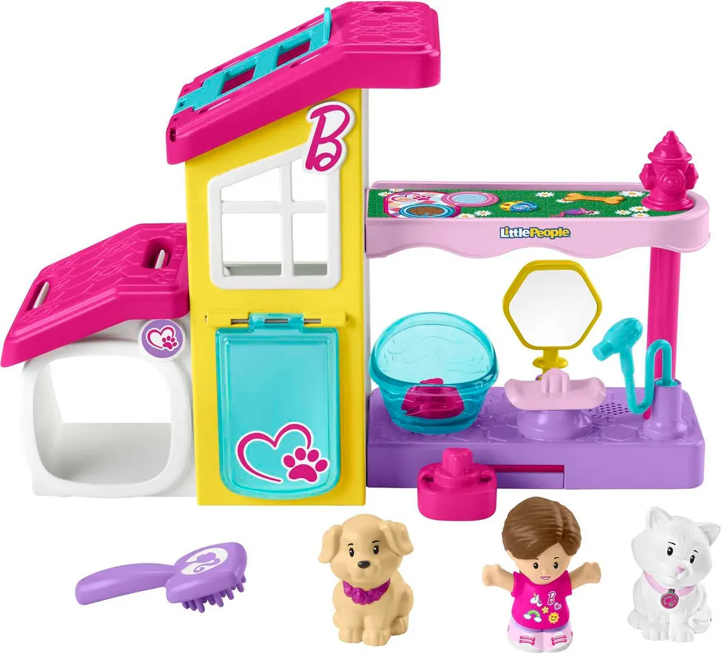 Coffret de Jeu Station Animalière Barbie Little People pour les Petits