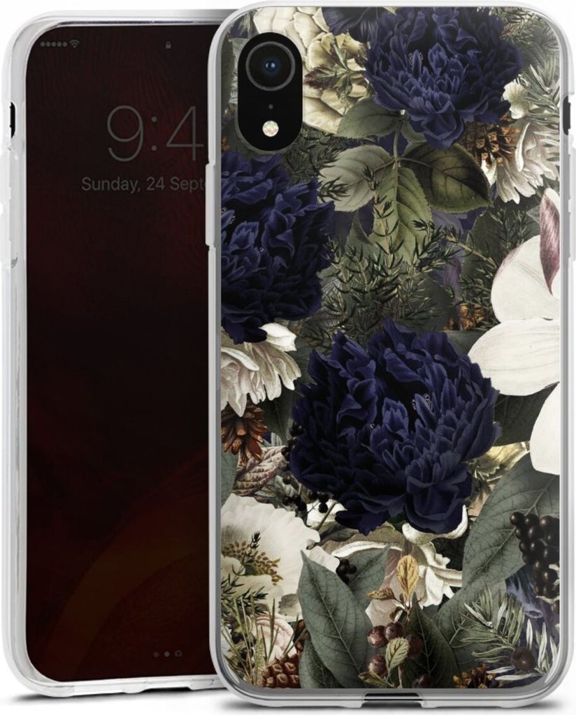 DeinDesign Handyhülle für Apple iPhone Xr Silikon Hülle Case Smartphone Schutzhülle Blumen Utart Vintage
