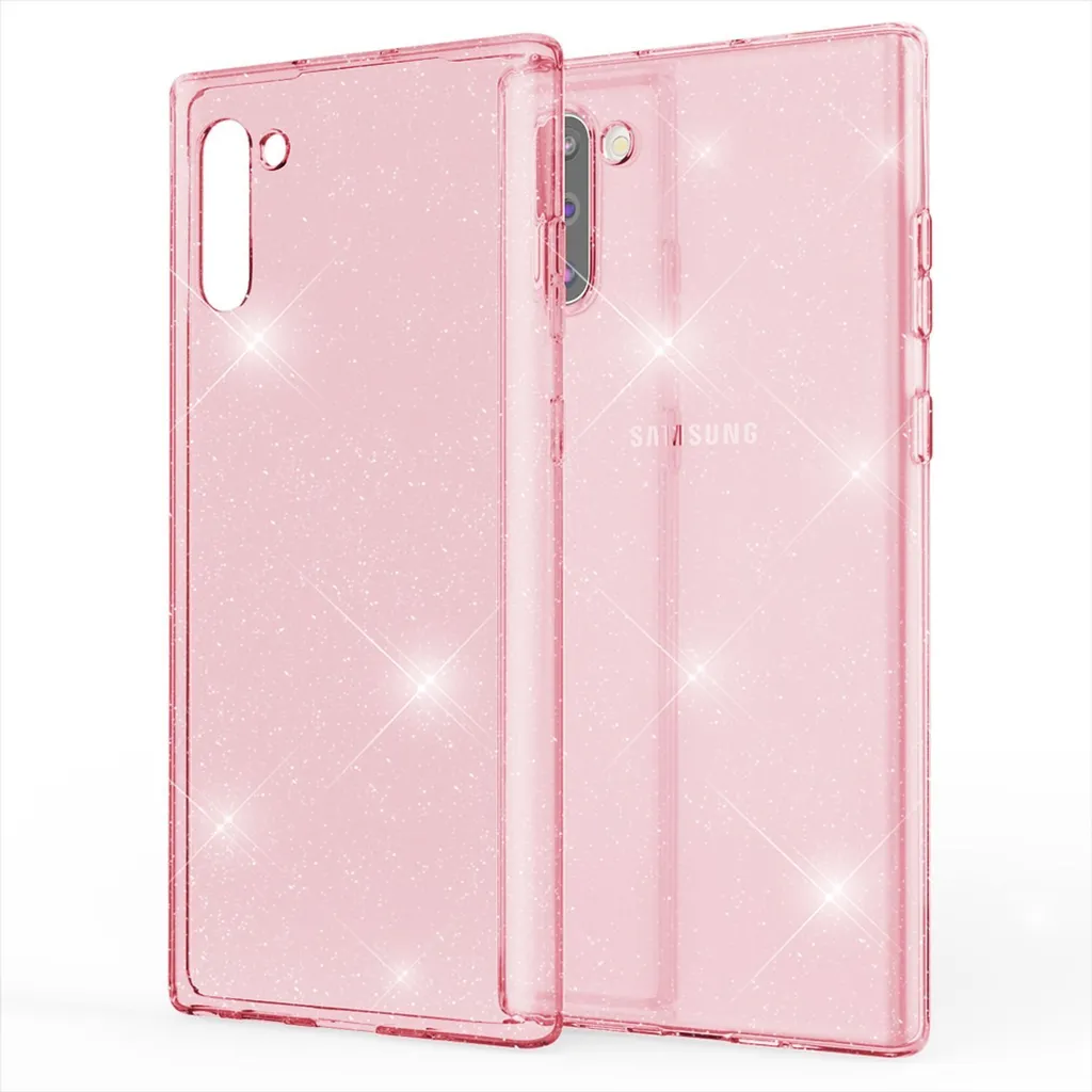 Recensione Cover NALIA Samsung Note 10 - Custodia Silicone Glitter Rosa