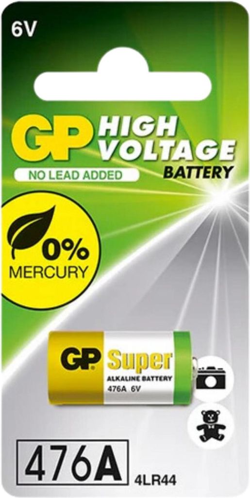 Pile alcaline GP 4LR44/A476 (6 V), 1 paquet Image du produit 