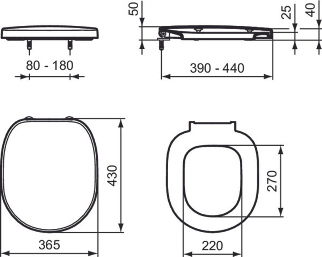 Ideal Standard WC-Sitz Connect, Weiß Produktbild 10