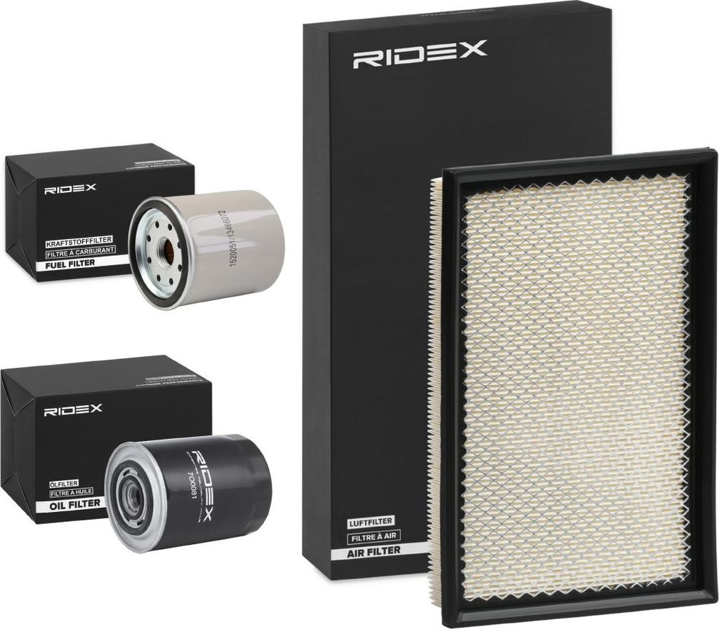 RIDEX Filterset Inspektionspaket Filtersatz für JEEP CHEROKEE (KJ)