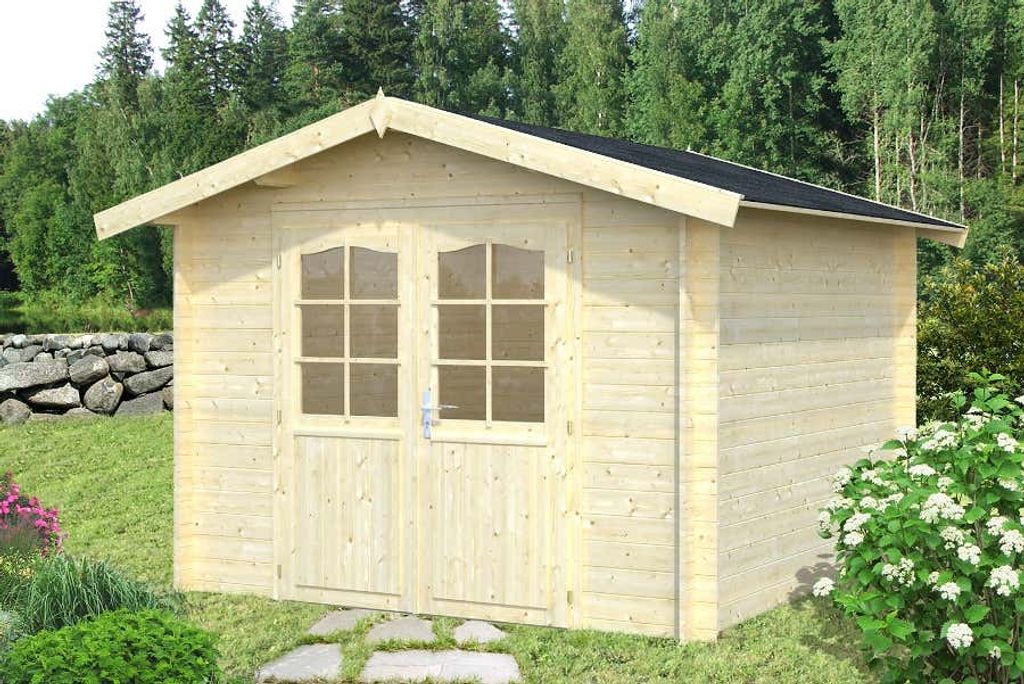 Gartenhaus Palmako Lotta 7,3 m² 340 x 330 cm natur