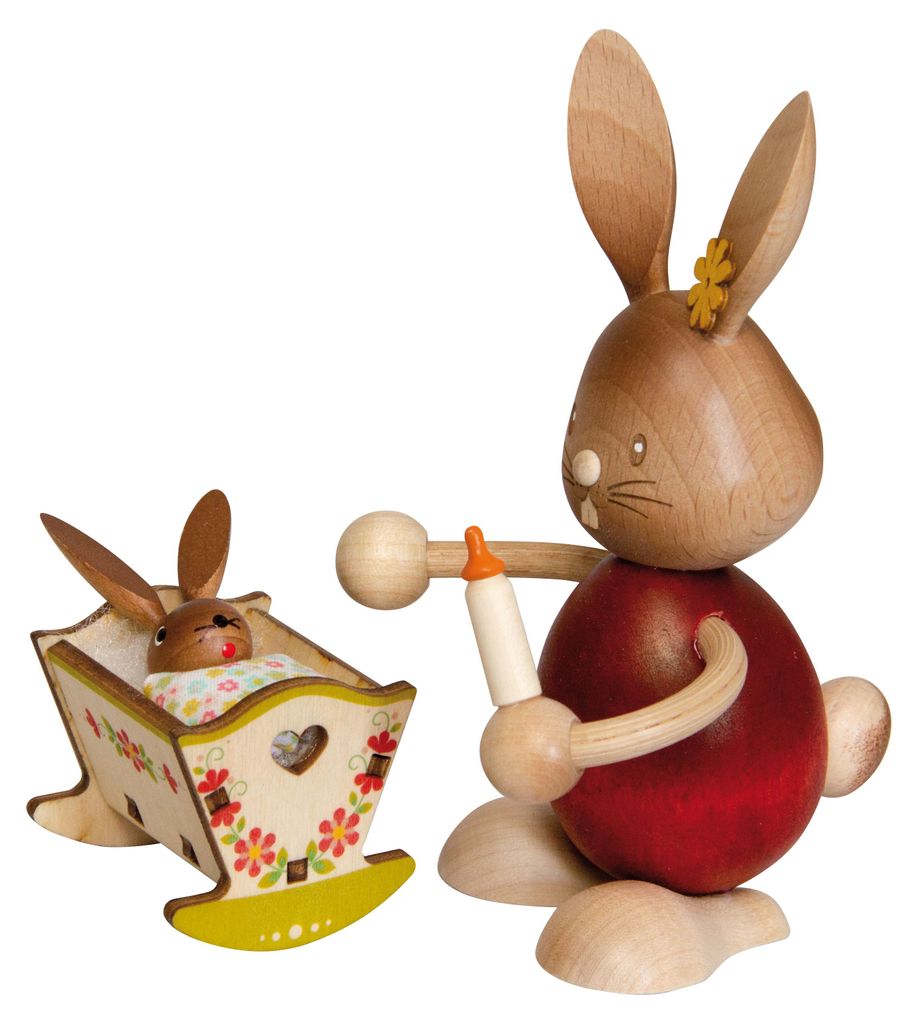 Drechslerei Kuhnert - Dekofigur aus Holz - Hase Stupsi mit Produktbild 