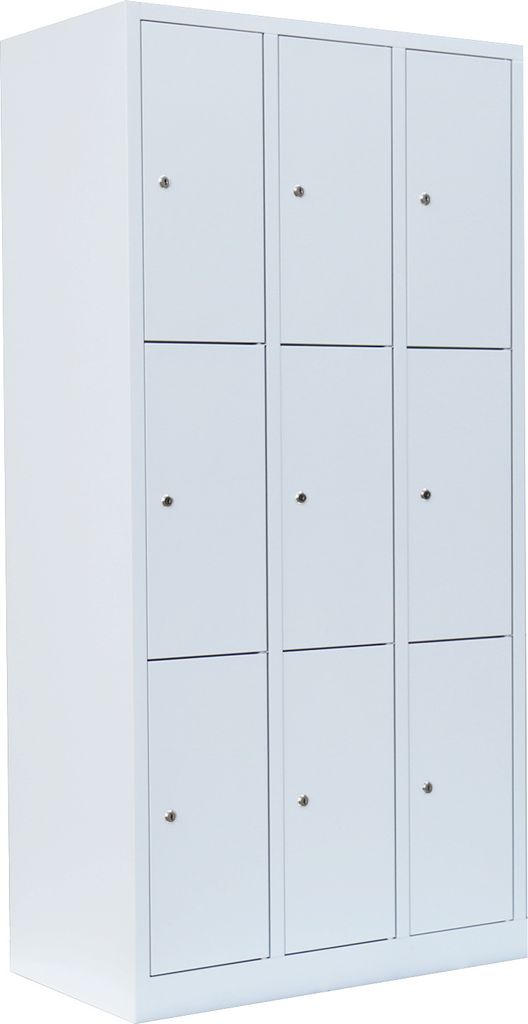 Schließfachschrank Wertfachschrank Fächerschrank Spind 9 Fächer 180x88,5x50cm