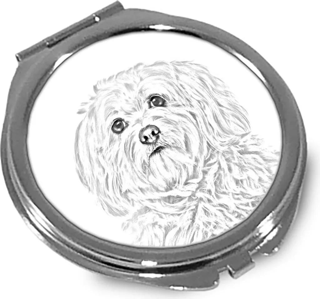 Specchietto Havanese Personalizzato Art Dog - Accessorio Cane Bichon