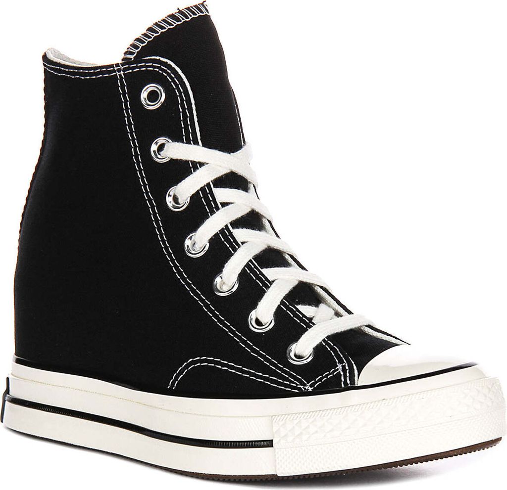 Converse Chuck 70s A12563C Wedge in Schwarz Weiß Produktbild 