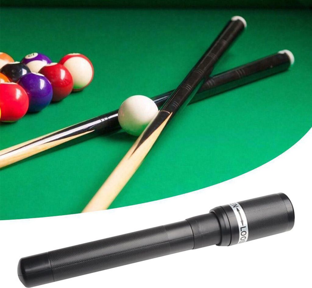 Billard Pool Queue Verlängerung, Pool Queue Stick Extender 9 Kugeln Billard Queue Butt End Extender