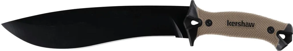 Kershaw 1077TAN Camp 10 Machette de Survie 25,4 cm avec Étui Kydex Noir