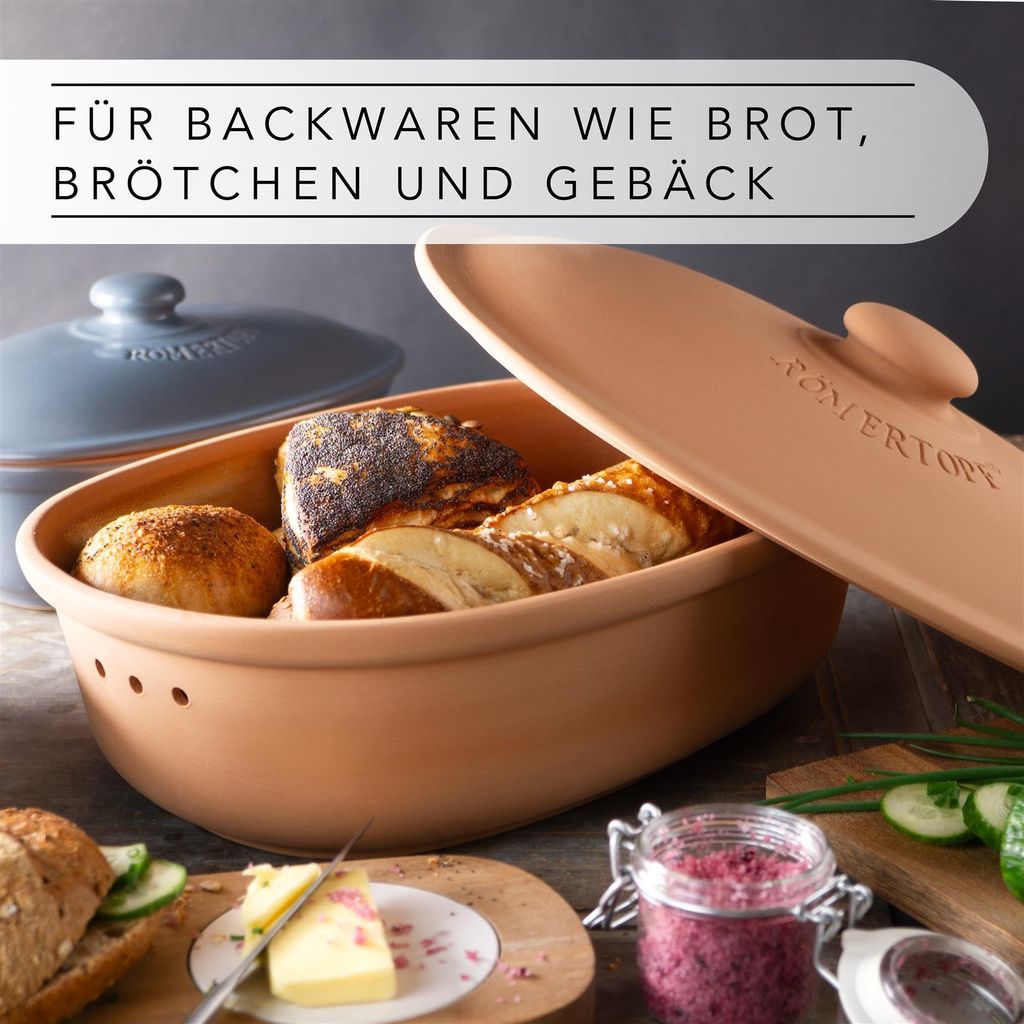 Oude Scheurich Romertopf braadpan W. Germany terracotta aardewerk 831