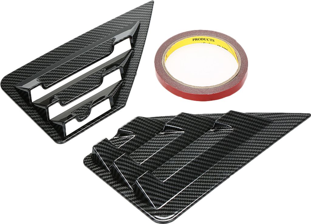 2PCs für Toyota C-HR CHR 2016 2017 2018 2019 ABS Hintere Fenster Lautsprecher Abdeckung Trim Zubehör Carbonfaser