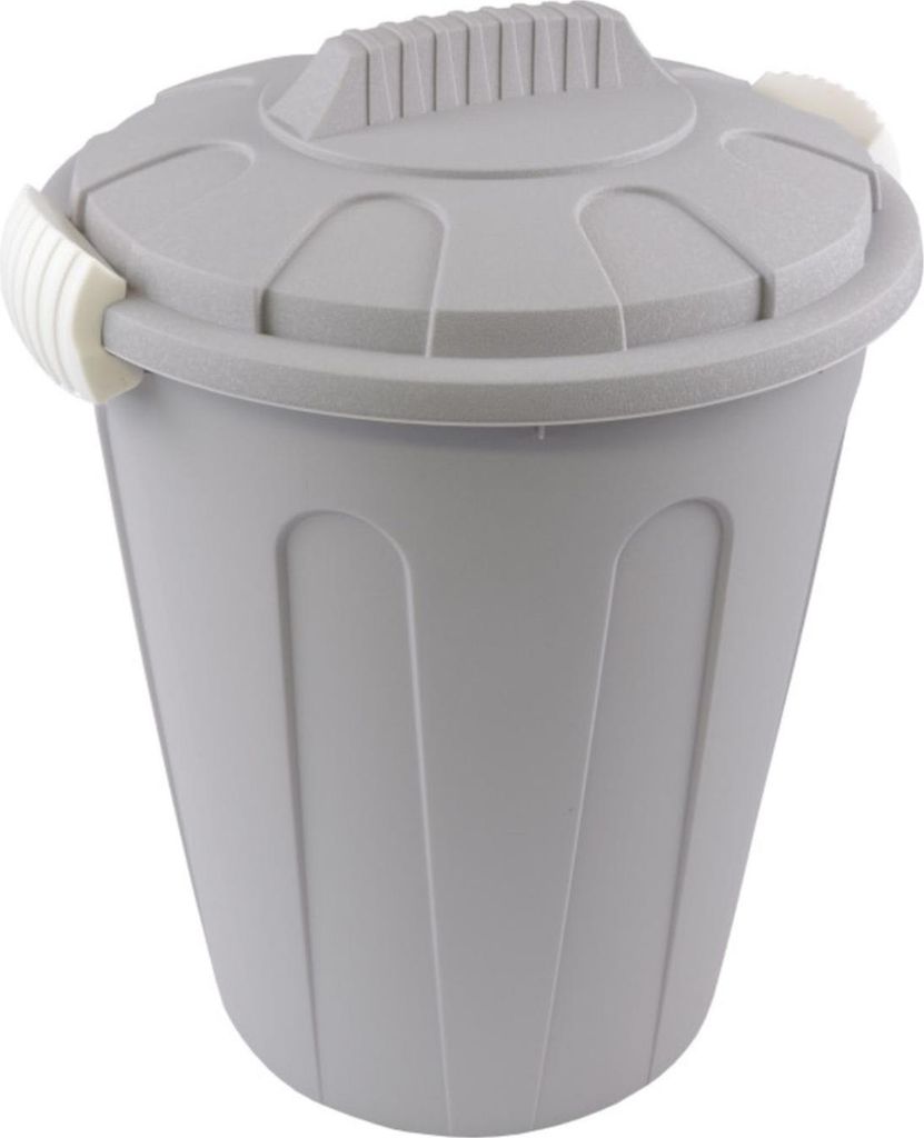 Abfalleimer 40L aus robustem Kunststoff - praktischer Mülleimer mit abnehmbarem Deckel - vielseitiger Müllbehälter für Haushalt, Garten & Werks...