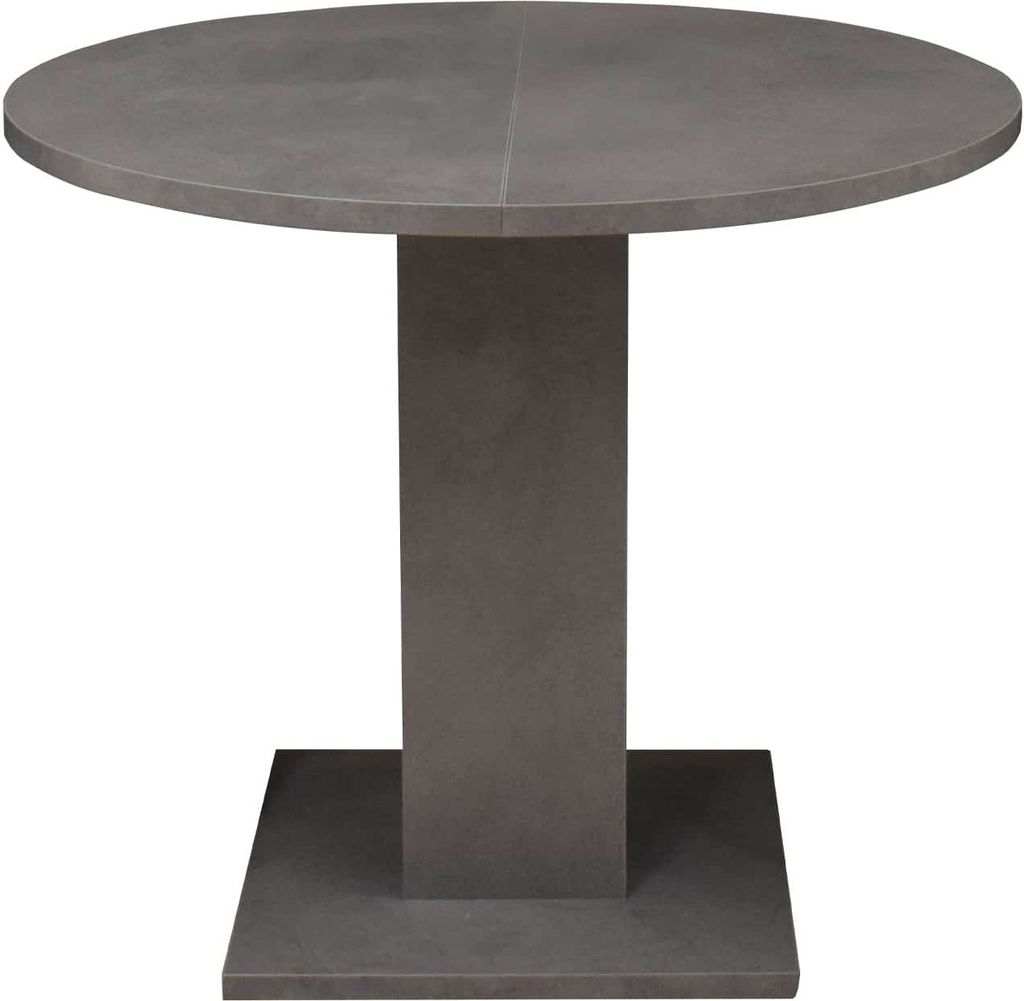 Esstisch Esszimmertisch 90 cm rund ausziehbar 130 cm graphit - TAP - Die Möbelfundgrube