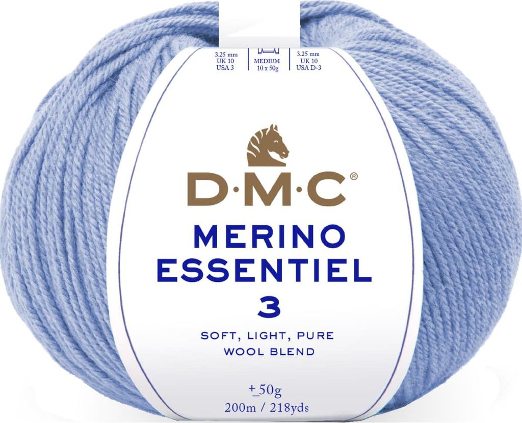 DMC Merino Essentiel-3 – Garn aus 50 % Wolle & 50 %.Polyacryl (Farbe 984)