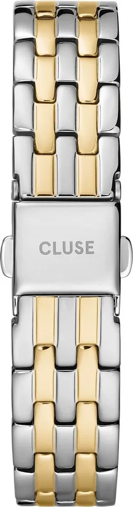 Montre-bracelet bicolore Cluse argentée dorée élégante pour femme