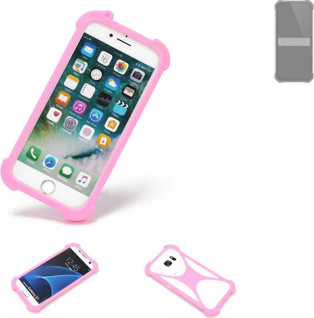 K-S-Trade Handy Hülle kompatibel mit Oukitel WP27 Schutz Hülle Bumper Silikon Schutz Hülle Cover Case Silikoncase Silikonbumper TPU Softcase