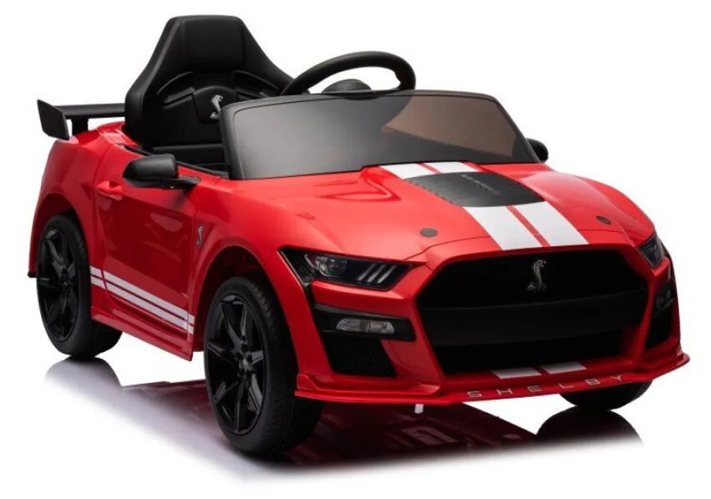 Voiture enfant Ford Mustang GT500 Shelby rouge : Montage facile et rapide