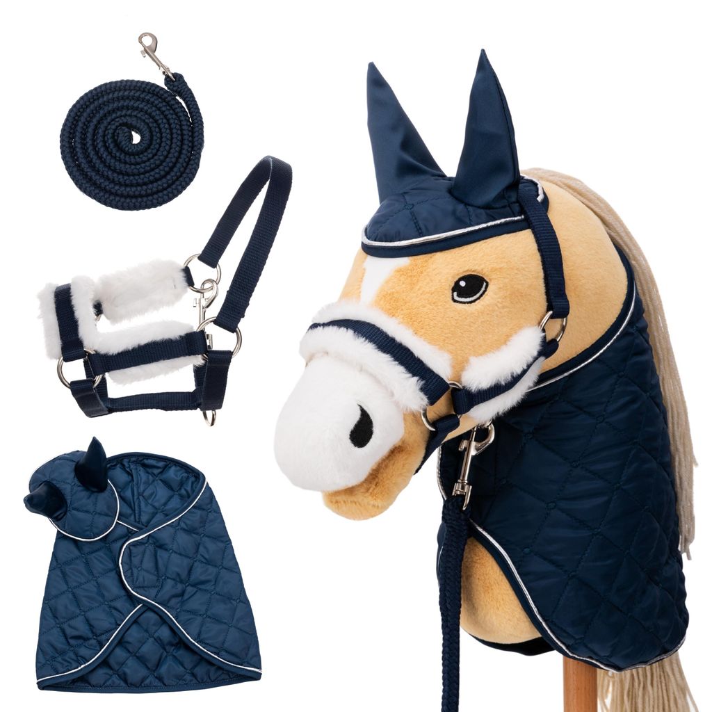 Hoofly Hobby Horse Zubehör Set – Halfter mit Strick, Decke Produktbild 