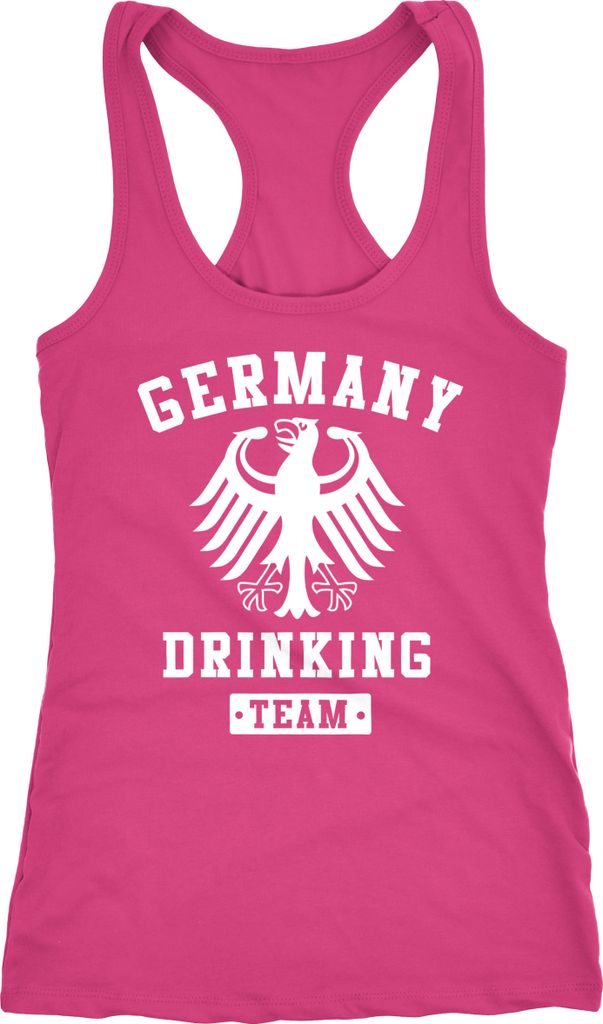 Damen Tanktop Germany Drinking Team Adler Racerback Moonworks alt-rosa M