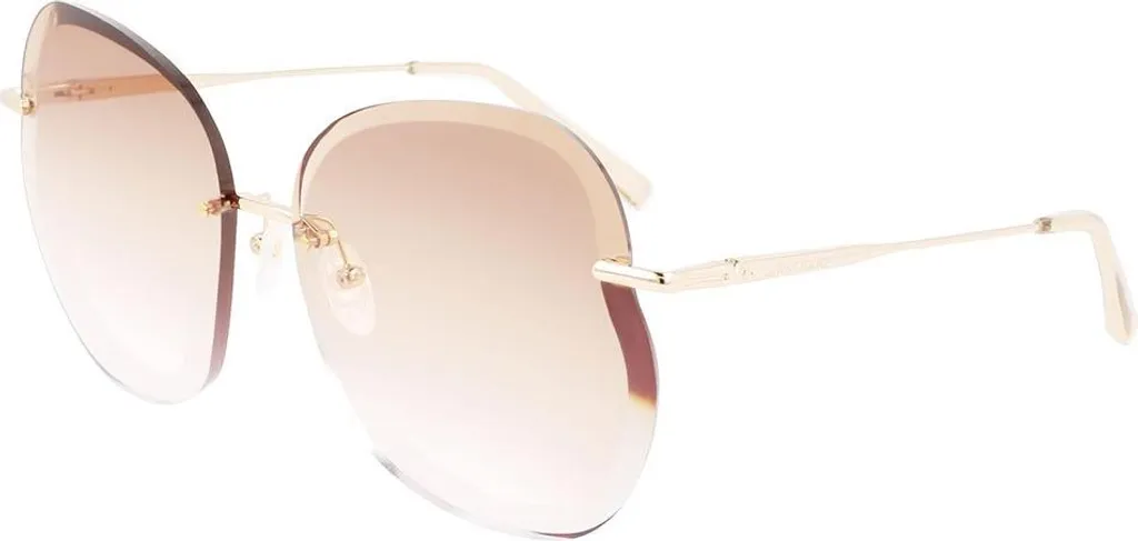 Longchamp LO160S 707 Occhiali da Sole Donna Oro - Lenti Sfumate 65mm - 7