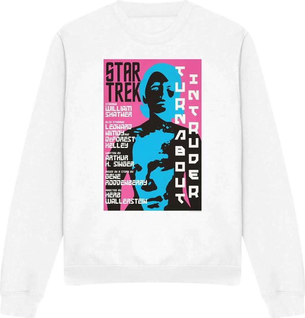 Star Trek - "The Original Series Episode 79" Sweatshirt für Herren/Damen Uni TV11665 (L) (Weiß)