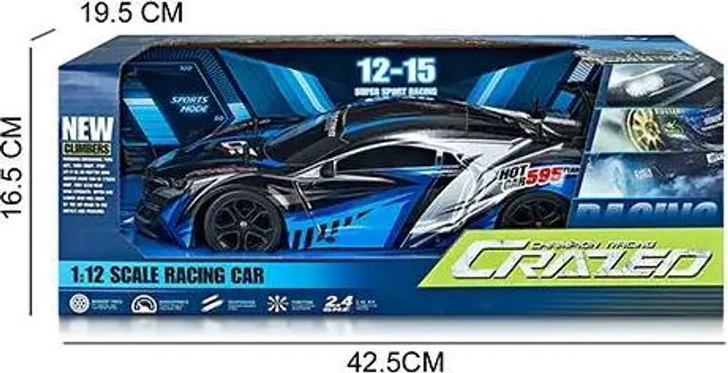Voiture de drift RC 2.4G à quatre roues motrices pour circuit intérieur