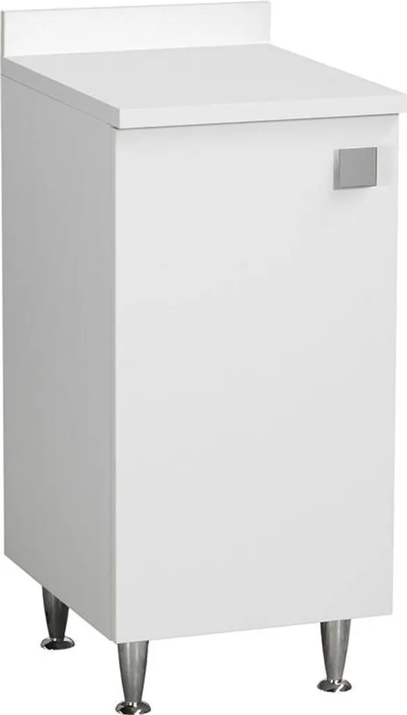 Meuble sans montage blanc avec étagère réglable pour gagner de la place