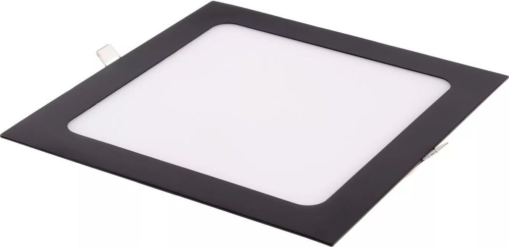T-LED Černý vestavný LED panel hranatý 225 x 225mm 18W Obrázek produktu 2