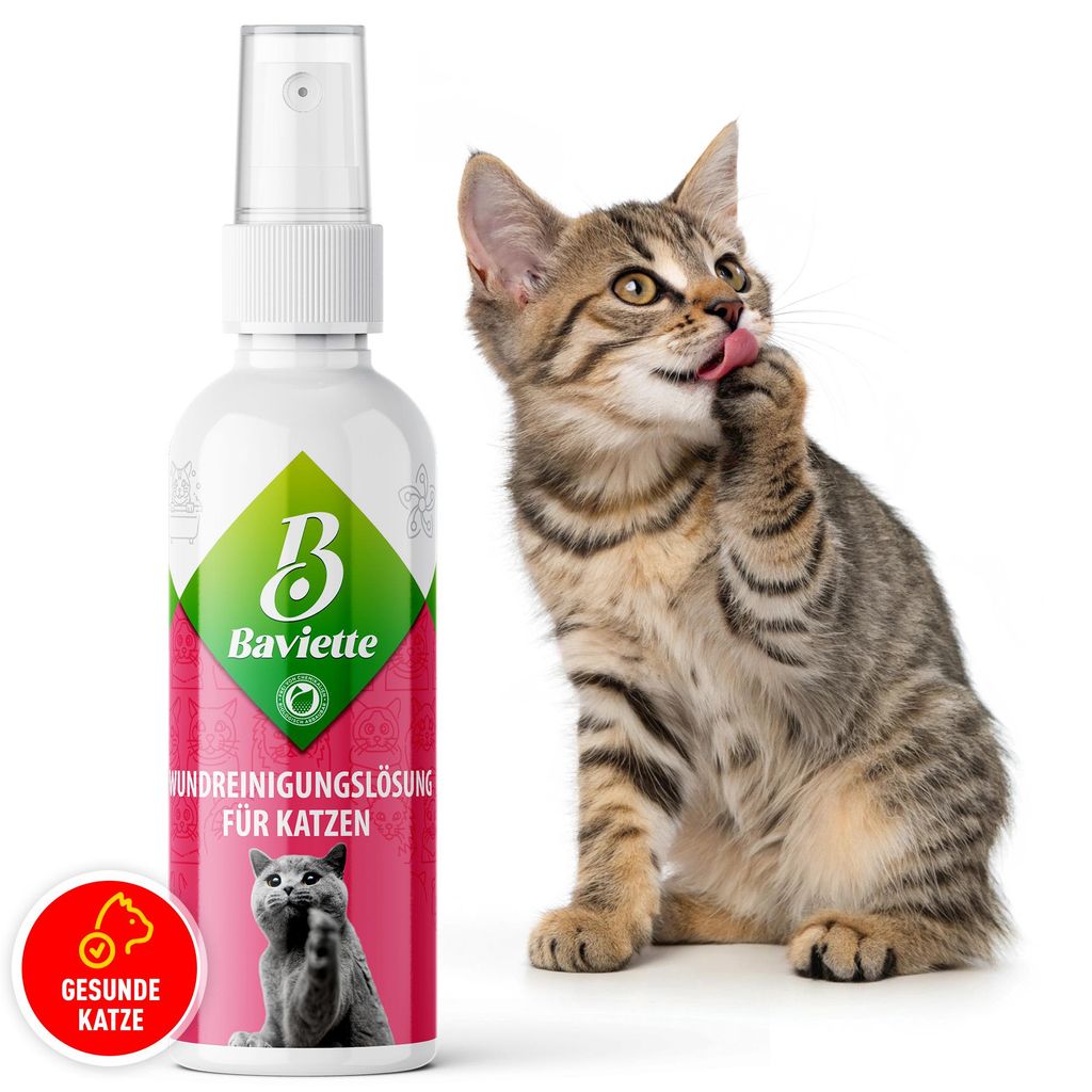 Baviette 100ml Wundpflege & Wundreiniger für Katzen – Produktbild 