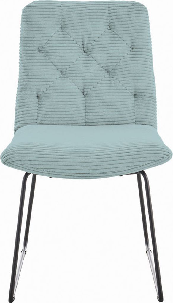 KAWOLA Stuhl NEW CHARME Esszimmerstuhl Cord hellblau
