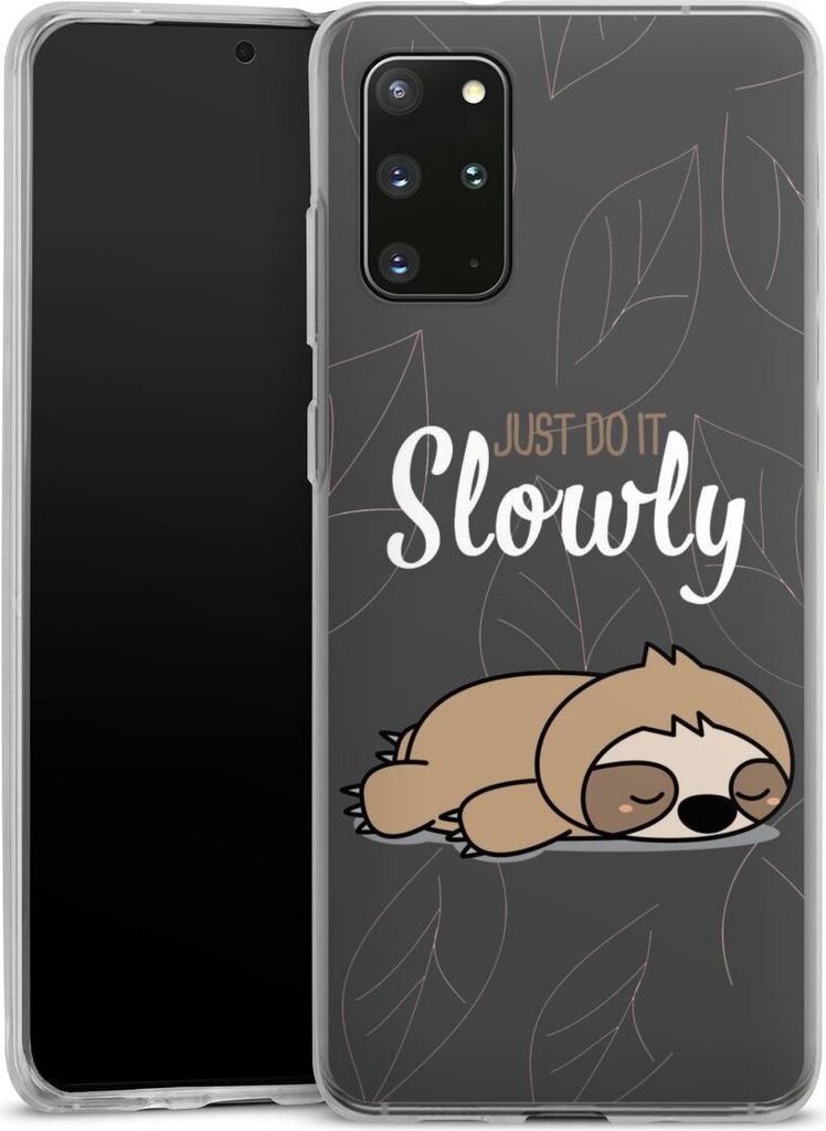 DeinDesign Handyhülle für Samsung Galaxy S20 Plus Silikon Hülle Case Smartphone Schutzhülle Faultier Sprüche lazy sunday
