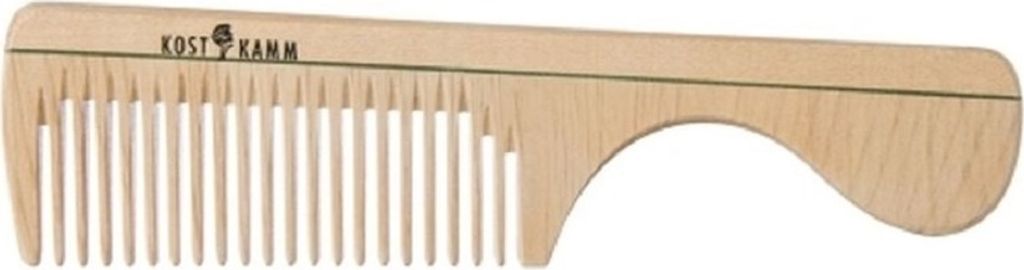 Holz-Griffkamm mit groben Zinken, 16 cm Länge