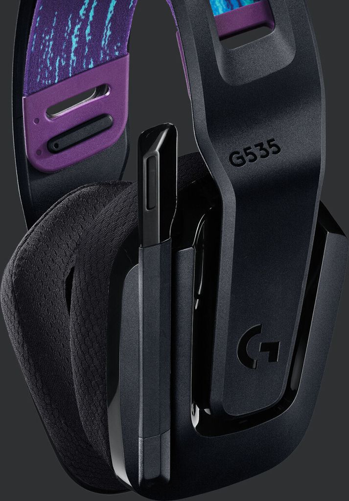 Logitech G G535 Kopfhörer Kabellos Kopfband Gaming Schwarz Produktbild 8