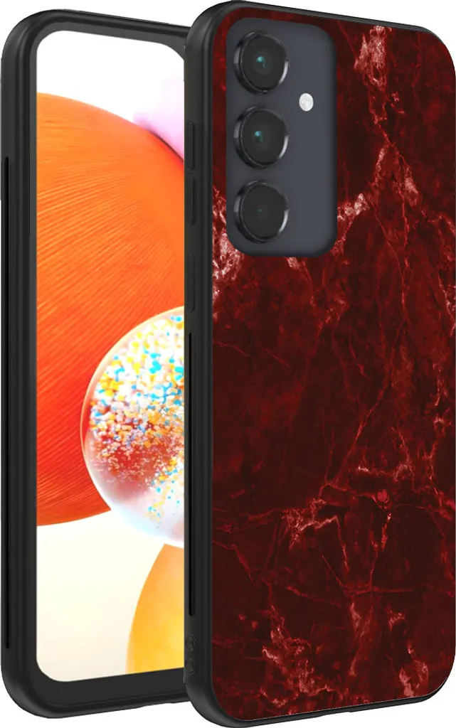 Custodia Marmo Rosso Samsung Galaxy A14 | Cover TPU Antiurto Smartphonica
