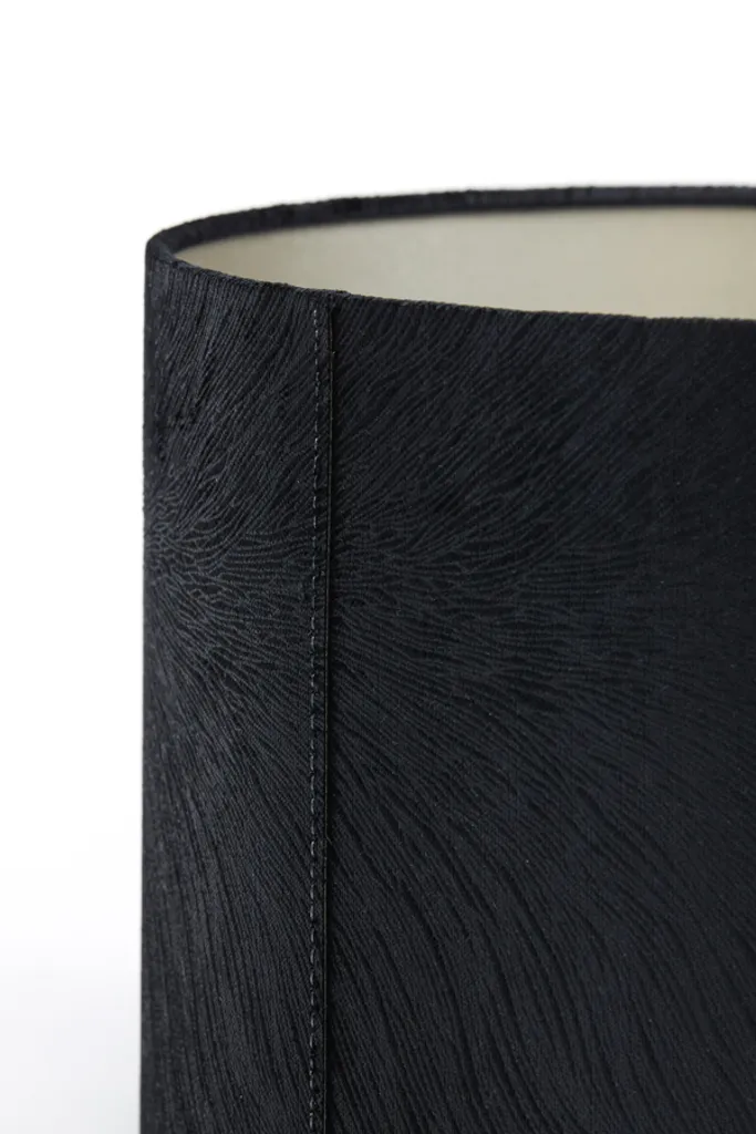 Abat-jour Lubis noir 20cm : remplacez votre ancien abat-jour E27