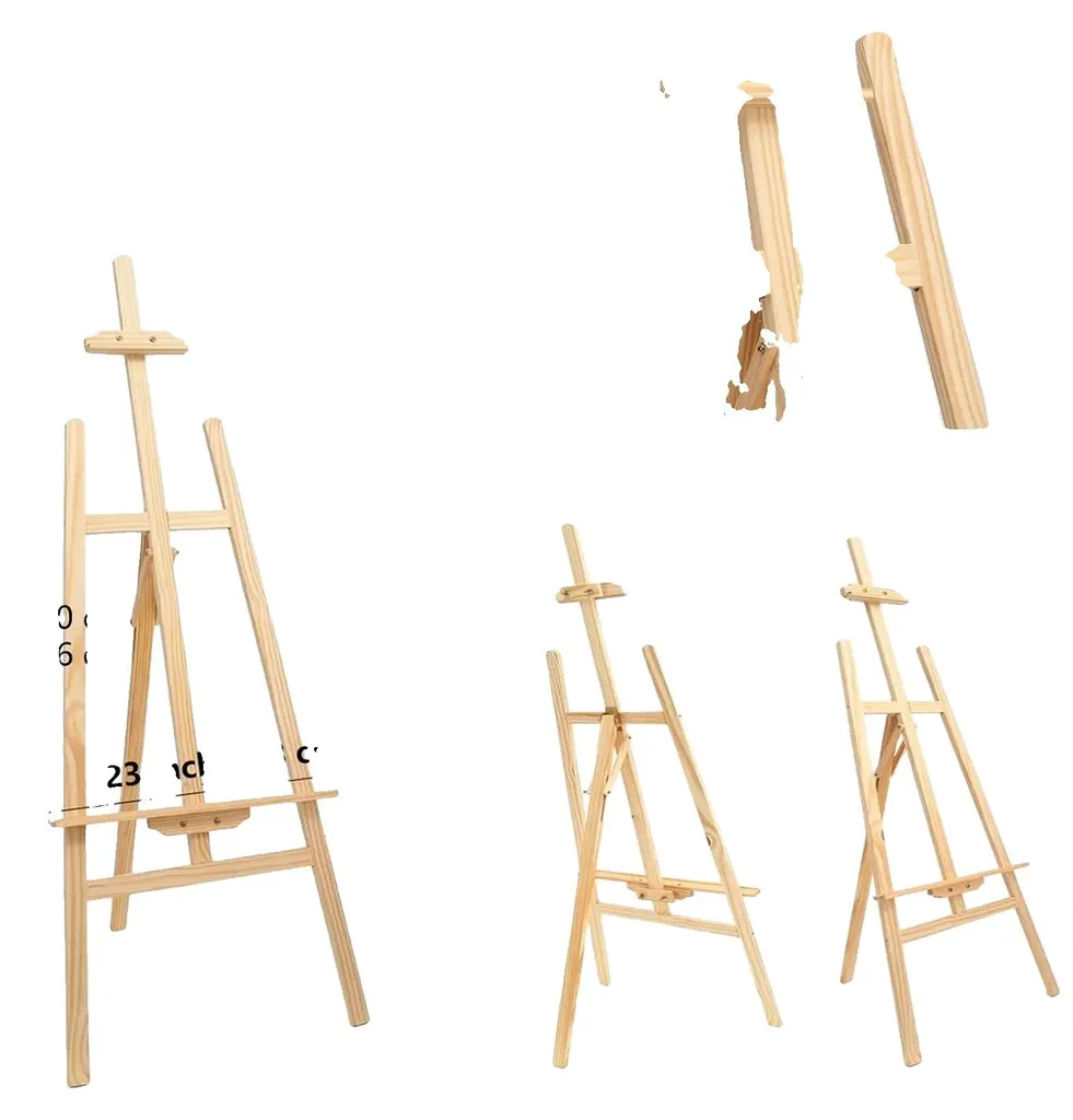 Chevalet d'artiste réglable 150 cm - Support léger et portable en métal