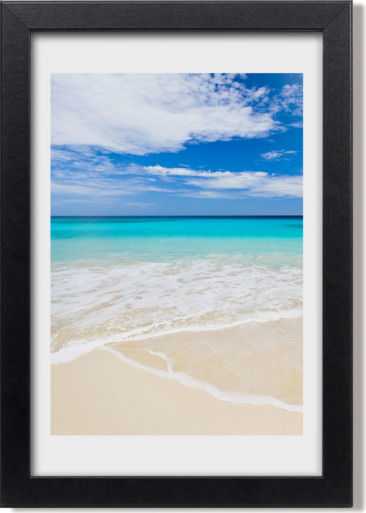 Bild 20x30 MDF-Rahmen, Wandkunst Tropischer Strand