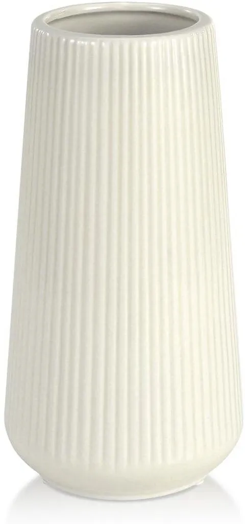 Vase céramique beige stable - Sublimer vos fleurs et pampas sans chute