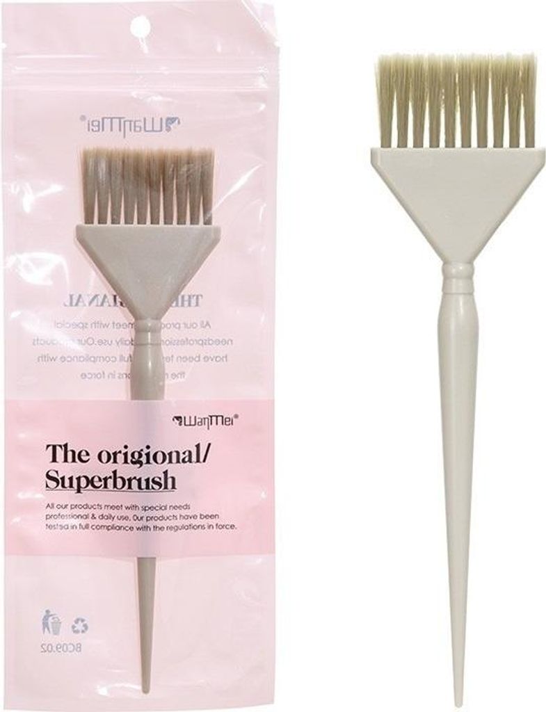 INF Strähnchen-Kamm Haarfärbepinsel - Professionelles Salon-Werkzeug Kamel