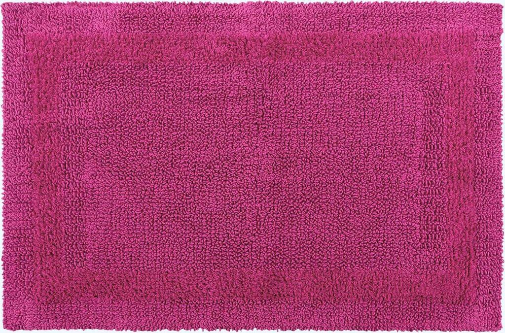 HOMESCAPES Tappeto da bagno XXL lampone 70x120 cm in 100% Immagine del prodotto 