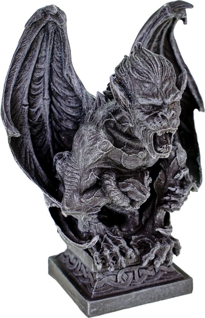 Brüllender Gargoyle mit Schwingen 18 cm Figur Drache