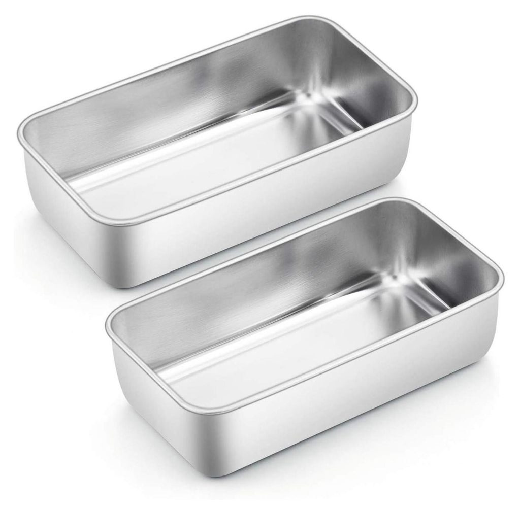 Edelstahl Kastenform 2er-Set Brotbackform 23,5cm x 12,6cm x Produktbild 