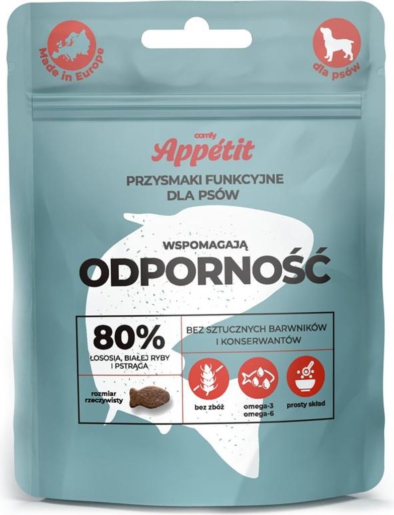 Comfy Appetit Widerstand 70g - Leckerli für Hunde zur Stärkung des Immunsystems. Aquael